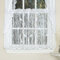 Sweet Home Collection Küchenfenster-Vorhang, Girlande oder Volant, mit stilvollen und einzigartigen Mustern und Designs, für alle Heimdekorationen, 61 cm, Songbird Weiß