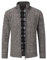 Mens Knitted Cardigan Thick Sweater Full Zip Wool Stand Collar Cardigans Coat Fleece Lined Long Sleeve Cardigan, Brown, L