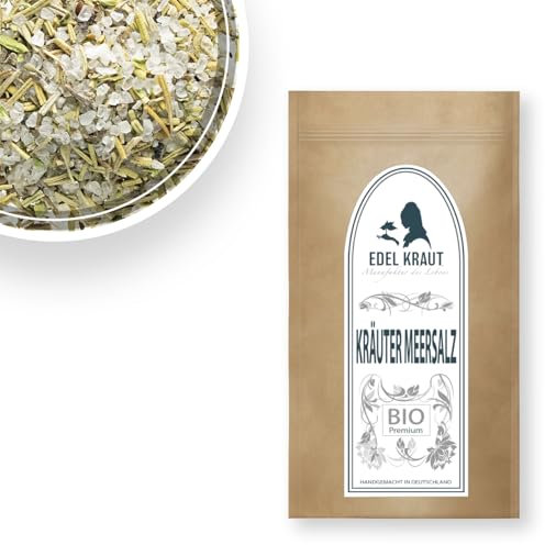 EDEL KRAUT I BIO Kräuter Meersalz 500g Tüte - Premium Qualität aus deutscher Manufaktur - frei von Zusatzstoffen - 100% Naturrein