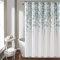 Lush Decor Tenda da doccia con fiori piangenti, motivo floreale, 183 x 183 cm, blu e grigio