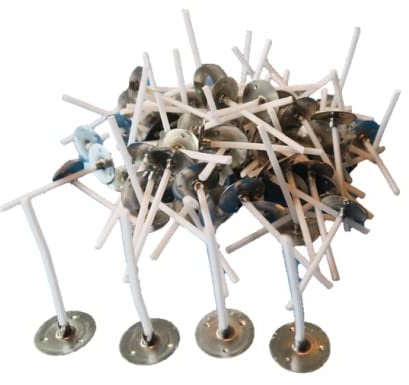 100 weiße Kerzendochte gewachst | Dochte für Teelichter | Ideal geeignet für handgefertigte Teelichter | 100 Stück