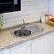 Kitchen Sink with Edge Plate, Inset Stainless Steel Single Bowl Reversible Drainer (Style 4)