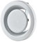 Steinberg14 Air Exhaust Valve - Extractor Fan Vent Cover - Round Adjustable Air Vent - Bathroom Diffuser - Wall Vent Cover - Ceiling Vent Grille (White, 100mm / 4)