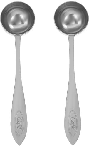 UPKOCH 2 Stück 20ML Edelstahl Kaffee Messlöffel Langlebiger Milchpulverlöffel Küchenmesslöffel (Silber) Geschirr