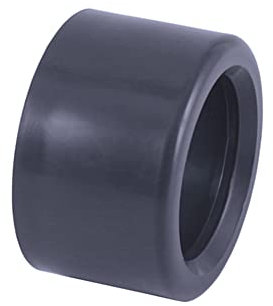 POWERHAUS24 PVC Kupplung, Reduktion von D 50 mm auf 32 mm Rohrleitungen, PN16, EN 1452