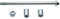 YD-PS001 Silber Pit Bike Dirt Bike Rad, 12 mm Vorderrad, Hinterrad, 210 mm, Achsabstand für XR CRF 50