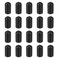 sourcing map 20Pack 10mm Schützer Gummi Endkappen Abdeckung für Schraube Möbel Rohr Schwarz