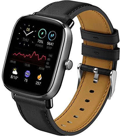 Syxinn 20mm Armband für Amazfit GTS 2 Mini/GTS 2/GTS 2e, Amazfit GTS 3/3 Mini, GTS 4/GTS 4 Mini Armband Weich Leder Uhrenarmband Ersatzband für Amazfit Bip 3/Bip 3 Pro/Bip S/Bip Lite für Damen Herren