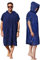 Kato Tirrinia Mikrofaser Frottee Surf Poncho Handtuch Badeponcho Bademäntel Sauna Damen Herren, Groß Surfponcho Strandponcho Erwachsene, Strandhandtuch Kapuzenhandtuch für Sauna Bad Schwimmen, Marine