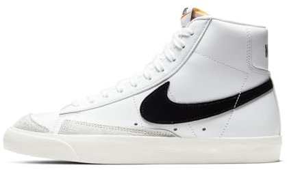 Nike Donne Blazer Mid 77 Trainers CZ1055 Sneakers Scarpe (UK 4 US 6.5 EU 37.5, White Black Sail 100)