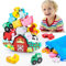DejaNard Spiele ab 2 3 4 5 Jahren, Montessori Spielzeug ab 2 3 4 5 6 Jahre Mädchen Junge Kinder Geschenk Mädchen Junge 3-5 Jahre Kinderspielzeug ab 2-4 Jahre Holzspielzeug Bauernhof Spielzeug