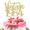 1 Stück Vintage 1984 Tortendeko Vierzig Awesome Since 1984 Kuchen Deko Happy 40 Fabulous 1984 Cake Topper für 40th Geburtstag Hochzeit Jahrestag Party Torten Dekorationen Gold