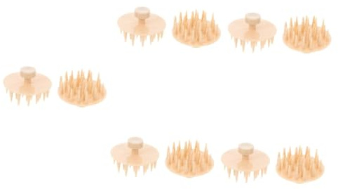 GLEAVI 5 Sets Kopfhaut-shampoo-bürste Silikonbürste Zur Reinigung Der Haar-kopfhautpflege Bürstenset 2 Stück * 5