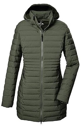 G.I.G.A. DX Femme Parka matelassée/parka fonctionnelle avec capuche amovible GW 14 WMN QLTD PRK_Bacarya, oliv, 36, 42300-000