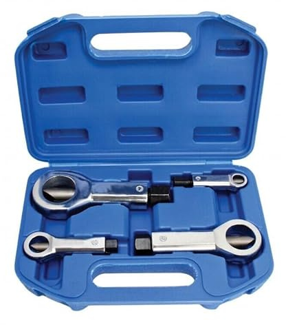 Satra Mutternsprenger Satz 4 tlg 9-36mm Mutternlöser Mutternknacker für defekte Muttern in Kunststoffkoffer