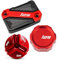 OU SI DUO Für Y&amaha R125 YZF R125 2010–2023 Motorrad Vorne Hinten Bremsflüssigkeitsbehälter Abdeckung Motoröl Einfülldeckel Bremsflüssigkeitsdeckel (Color : Rot, Größe : 2)