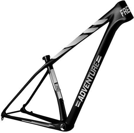 Kit mit 7 Aufklebern für Fahrrad, Universalrahmen, Mountainbike, Rennrad, Cross, Fat Bike, Downhill elektrisch, Rahmen ADEVENTURE Code 2392 (090 Silber)