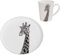 Dekomiro Maxwell & Williams Marini Ferlazzo Tazza e Piatto Giraffa in porcellana Bone China