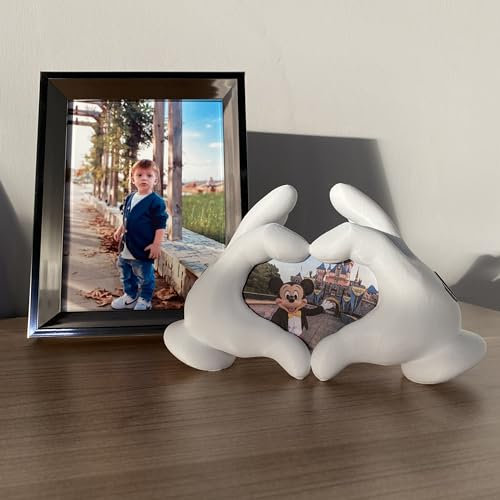 Bilderrahmen mit Mickey-Handmotiv. Erinnerungsrahmen, Kinderzimmer-Dekoration, Mickey-Fan, Geschenk, niedliche Maus