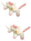 IMIKEYA 2st Christbaumschmuck Weihnachten-Filz-Einhorn-Ornamente Weihnachtsonies Weihnachtsbaum-anhänger Kleiner Anhänger Plüsch Hängende Dekorationen Weihnachten Weiß