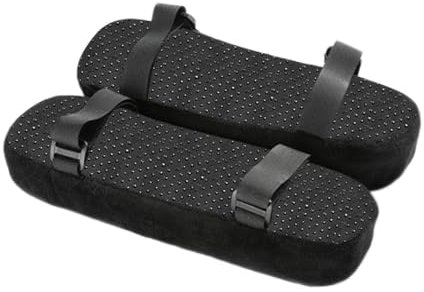 Armrest Pads - Chair Arm Covers Cushions, Anti Slip Armrest Cushion Pad | Comfy Gaming Chair Arm Rest Covers, Ergonomic Memorry Foam Elbow Support Pillow for Elbow Relief, Computer, Gaming, Desk Chair
