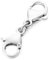 TUIOLUI Silber 925 Armband Doppel Karabinerverschluss, 1 Stück, Schmuckverschluss, Silber
