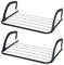 Flatro Radiator Airer 5 Bar - Radiator Clothes Drying Rack - Over Radiator Clothes Airer Indoor - Space Saving Towel Hanging Rail - Radiator Hangers for Drying Clothes (Black, Pack of 2)