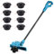 Cordless String Trimmer Compatible with Makita Battery, Battery Powered Grass Mover 2 in 1 Lawn Edger with 8 Pcs Grass Cutter Spool Line(without battery)