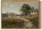 ARPEOTCY Leinwand Bilder mit Rahmen, Klein Vintage Wanddeko, Wandbilder Wohnzimmer Schlafzimmer Badezimmer Küche, Bauernhaus Zimmer Deko Aesthetic, Landschaft kunstdrucke Painting, 40x30cm