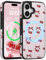 ZCDAYE Case for iPhone 16 Plus Compatible with Magsafe, Leather Cute Printed Phone Case Aesthetic Pattern for Women Girls, Durable Bumper Shockproof Phone Cover for iPhone 16 Plus,Cherry Bow
