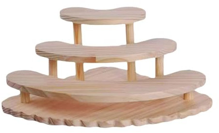 Colcolo Holz Display Riser Makeup Organizer Rack 3 Stufe Mehrzweckpraktik