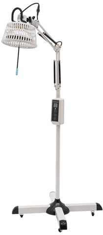 Duoruameng 300W TDP Lampe Infrarotlampe, Rotlichtlampe mit Ständer, 30/60/90 Min Timer Wärmelampe Rotlichttherapielampe für Schmerzlinderung und Muskelentspannung