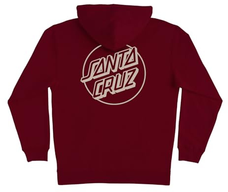 SANTA CRUZ Opus Dot P/O Schweres Kapuzen-Sweatshirt für Herren, Kastanienbraun / Hellbraun, Größe XL