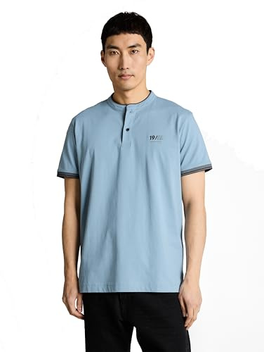 TOM TAILOR Herren Poloshirt mit Stehkragen