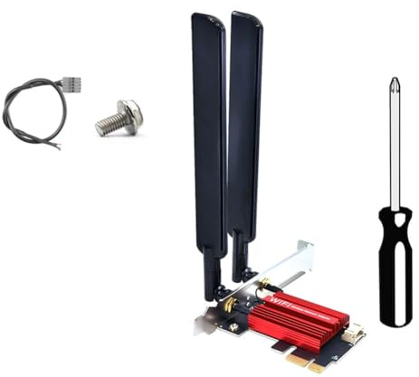 Uxsjakjsd BE200 WiFi 7 PCI-E Adapter Card 8874Mbps Tri Band 2.4G/5G/6GHz BT5.4 Desktop Wireless Network Adapter for Win10/11 A