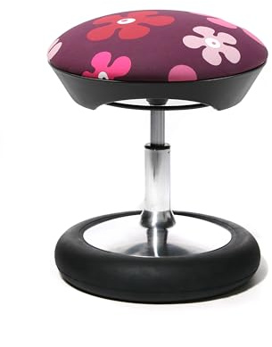 TOPSTAR Kinderhocker Sitness Kid 20, ergonomischer Kinderhocker für aktives Sitzen - Flowers lila