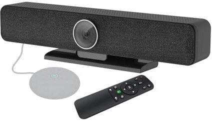 RayBit TB5 Video Conferencing System, Ultra HD 4K Pro Audio and Video Conference Room Camera with 4 Microphone Arrays & Hi-Fi Speaker, AI Tracking, 120° Wide Angle Webcam, Zoom Certified for Meetings