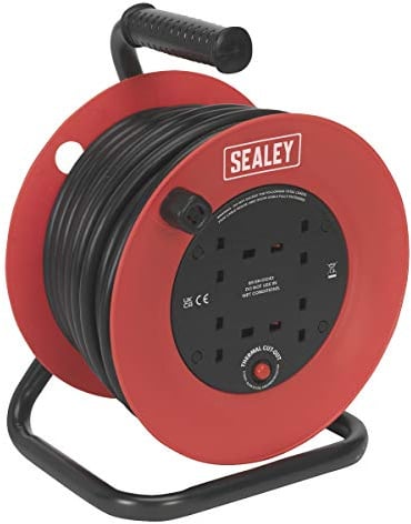 Sealey Cr22525 Cable Reel 25Mtr 4 X 230V 2.5Mm