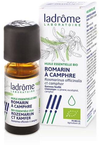 Ladrôme Organic Essential Oil Rosemary Camphor (Rosmarinus officinalis CT camphre) 10ml