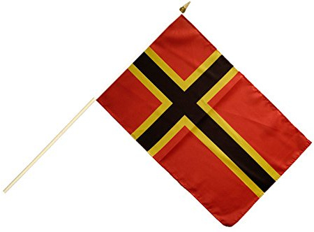 Flaggenfritze Stockflagge Deutscher Widerstand Stauffenberg 30 x 45 cm - handlich zum Schwenken, Dekorieren und Flagge zeigen