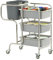 Saro Claire Abräumwagen, Metall, Silber, 58 x 106 x 100 cm