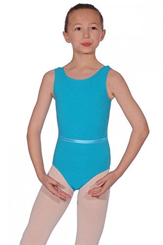 Roch Valley CJune ärmelloses Ballett Trikot aus Baumwolle Aquamarin 2 (134-140cm)