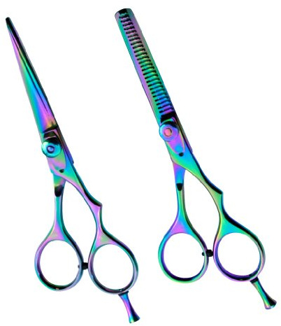 Hair Cutting Scissors Kits,6” Stainless Steel Hairdressing Shears Set Thinning Texturizing Scissors Professional Barber Salon Use or Home