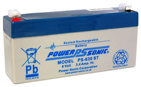 Akku Accu kompatibel DiaMec DM6-3,2 DM6-3.2 6V 3.2Ah 6V 3,4Ah AGM Blei wie 3,2Ah