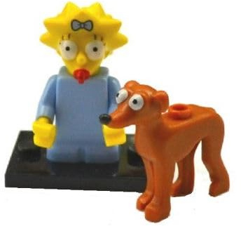LEGO Simpsons Serie 2 71009 Minifigur: Maggie mit Santas Little Helper