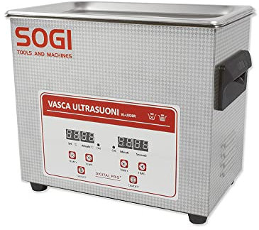 SOGI VL-U320R Ultraschall-Reinigungsbecken 3.2 L - Edelstahl - beheizt - 100 W