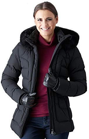 Wellensteyn Damen Steppjacke Jacke Belvedere BVDM - 44, Einfarbig, Gr. Large, Schwarz (Schwarz Sw)