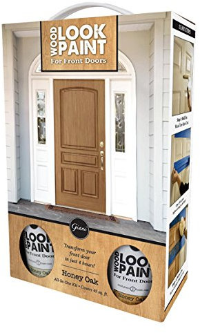Giani Wood Look Paint Kit for Front & Interior Doors (Honey Oak), 16.91 Fl Oz (Pack of 1)