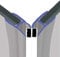 Magnetic Shower Seals | Sold in Pairs | Fits 4-6mm Glass | 90° Magnet for Pivot Opening Doors | 2 Metres Long | MAG004