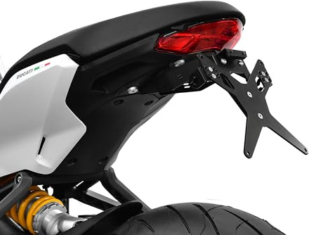 ZIEGER X-Line Kennzeichenhalter kompatibel mit Ducati Supersport/S BJ 2017-20 / Supersport 950 / S BJ 2021